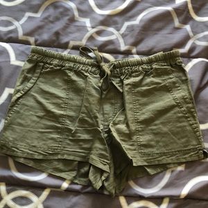 Olive green shorts